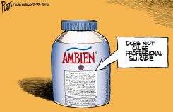 BRUCE PLANTE CARTOON ROSEANNE AND AMBEIN by Bruce Plante