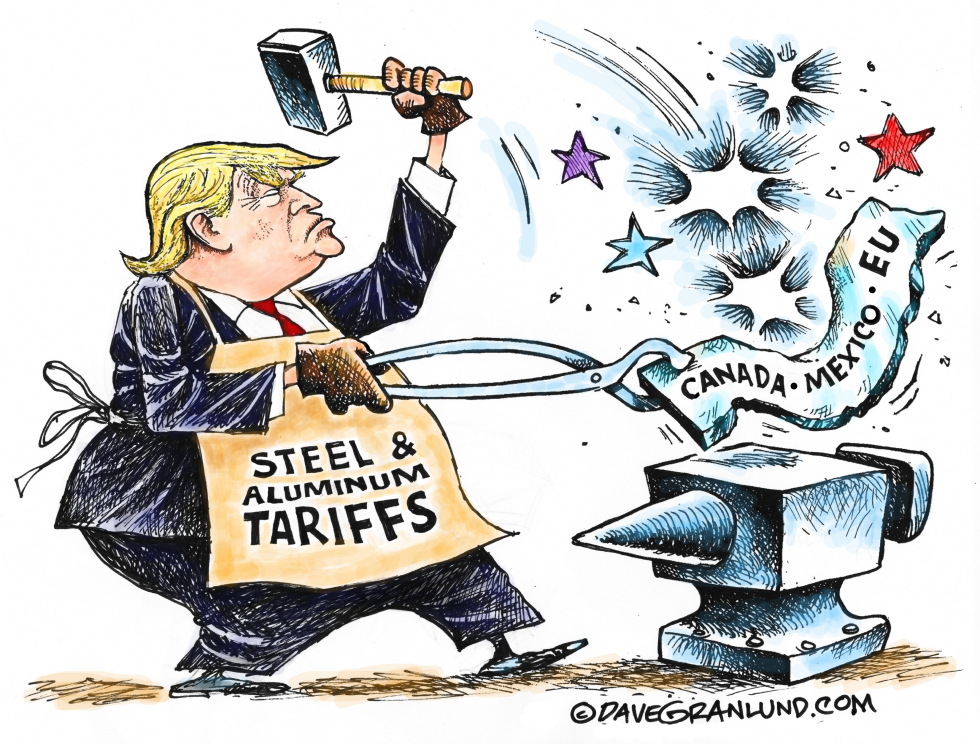  TRUMP TARIFFS FOR ALLIES by Dave Granlund