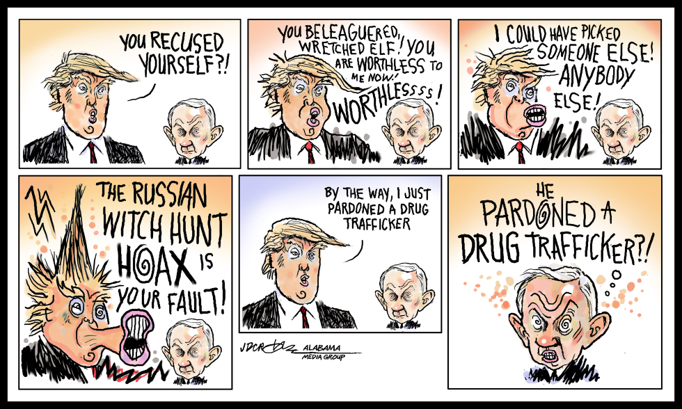 TRUMP SESSIONS TENSION by J.D. Crowe