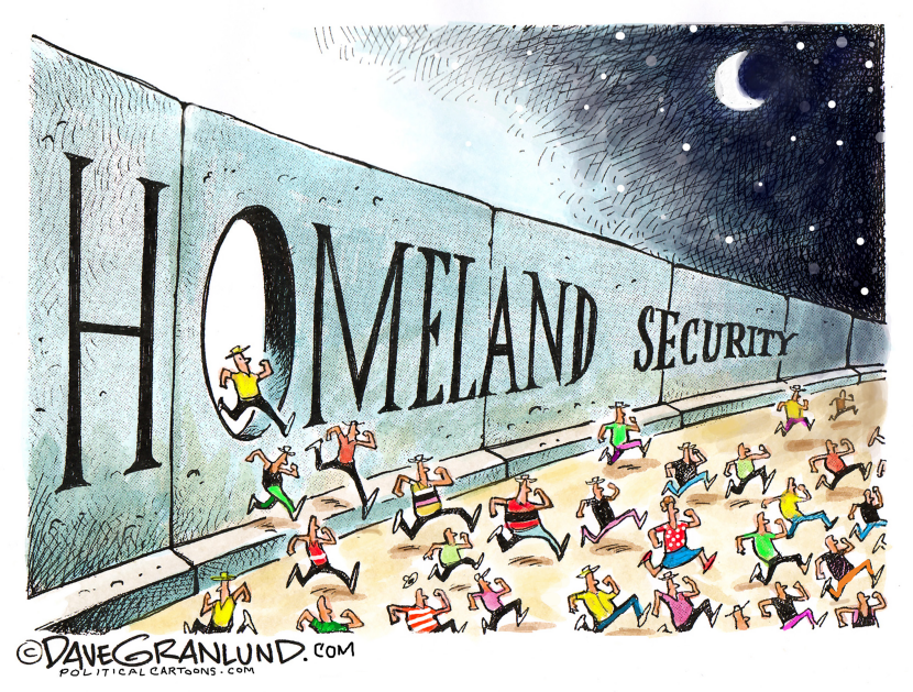 Border crossings up