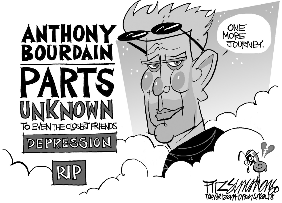  BOURDAIN by David Fitzsimmons