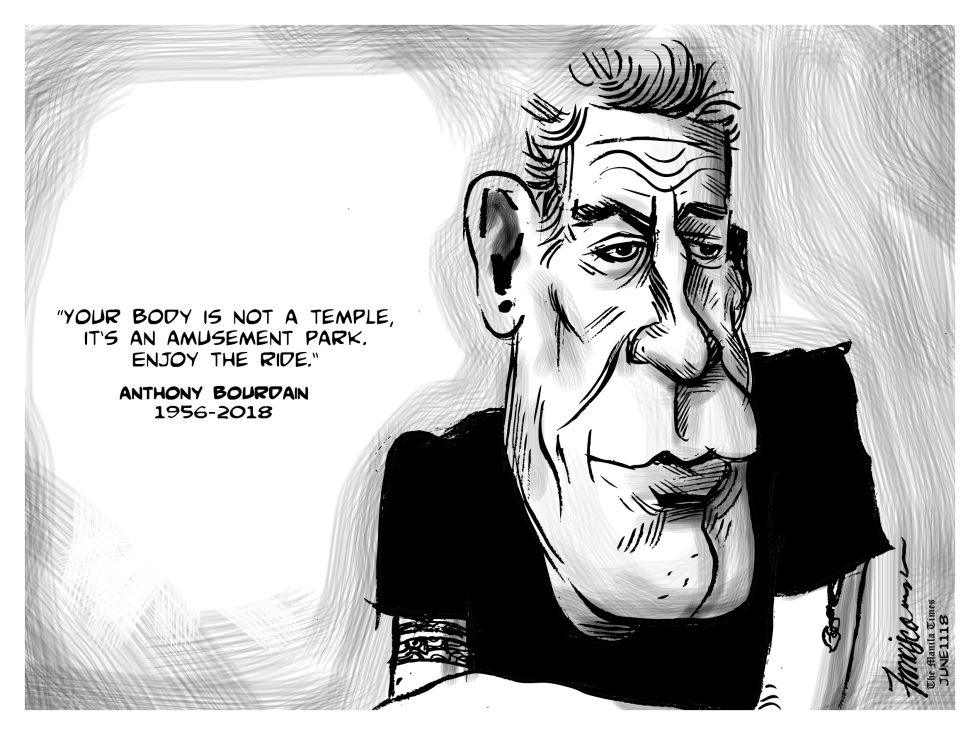  ANTHONY BOURDAIN by Manny Francisco