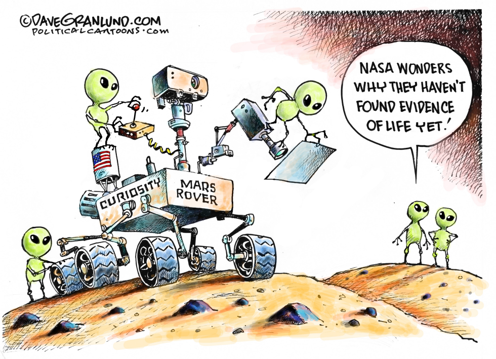  NASA SEARCH FOR LIFE ON MARS by Dave Granlund