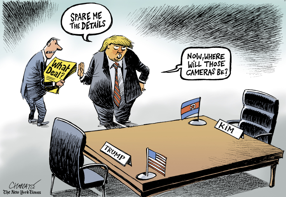  GETTING READY FOR THE KIM MEETING by Patrick Chappatte