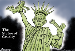 STATUE OF CRUELTY by Steve Greenberg