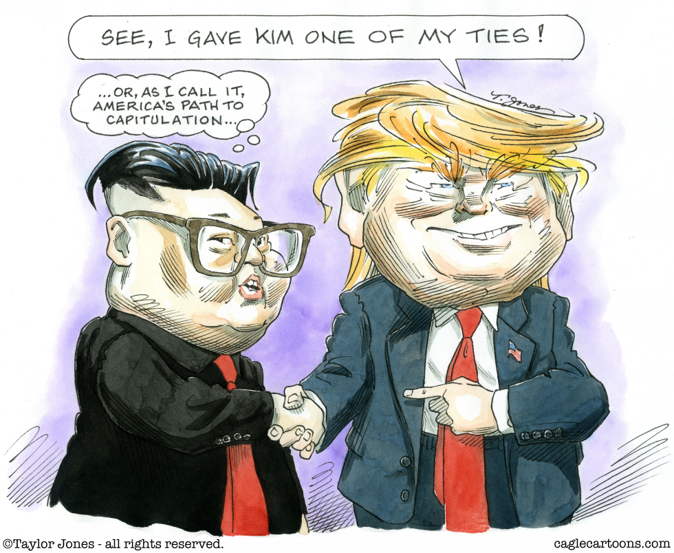 Trump and Kim tie one on