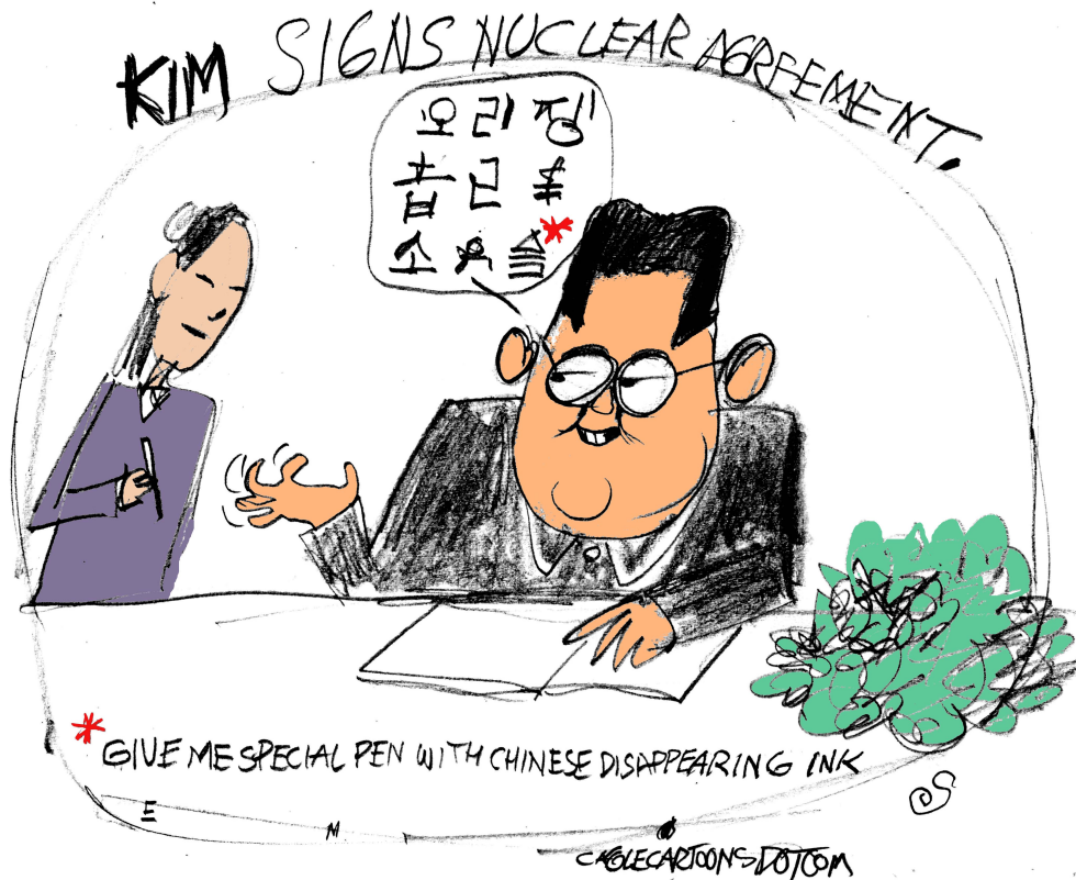 Kim Signs On COLOR