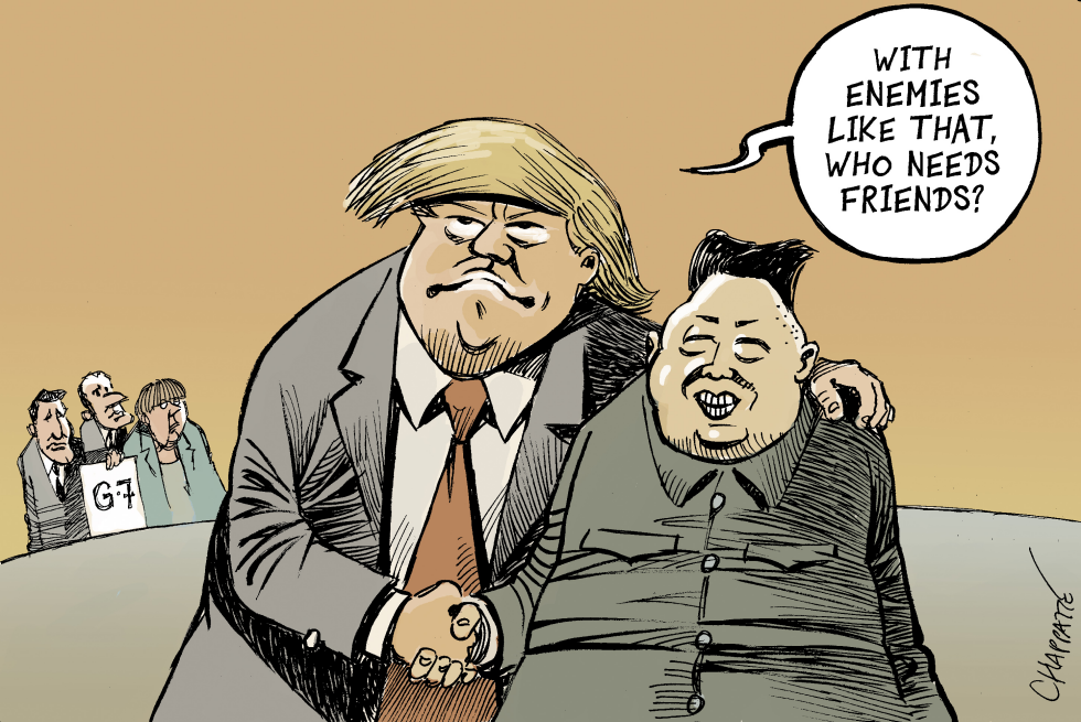  TRUMP AND KIM GET ALONG by Patrick Chappatte