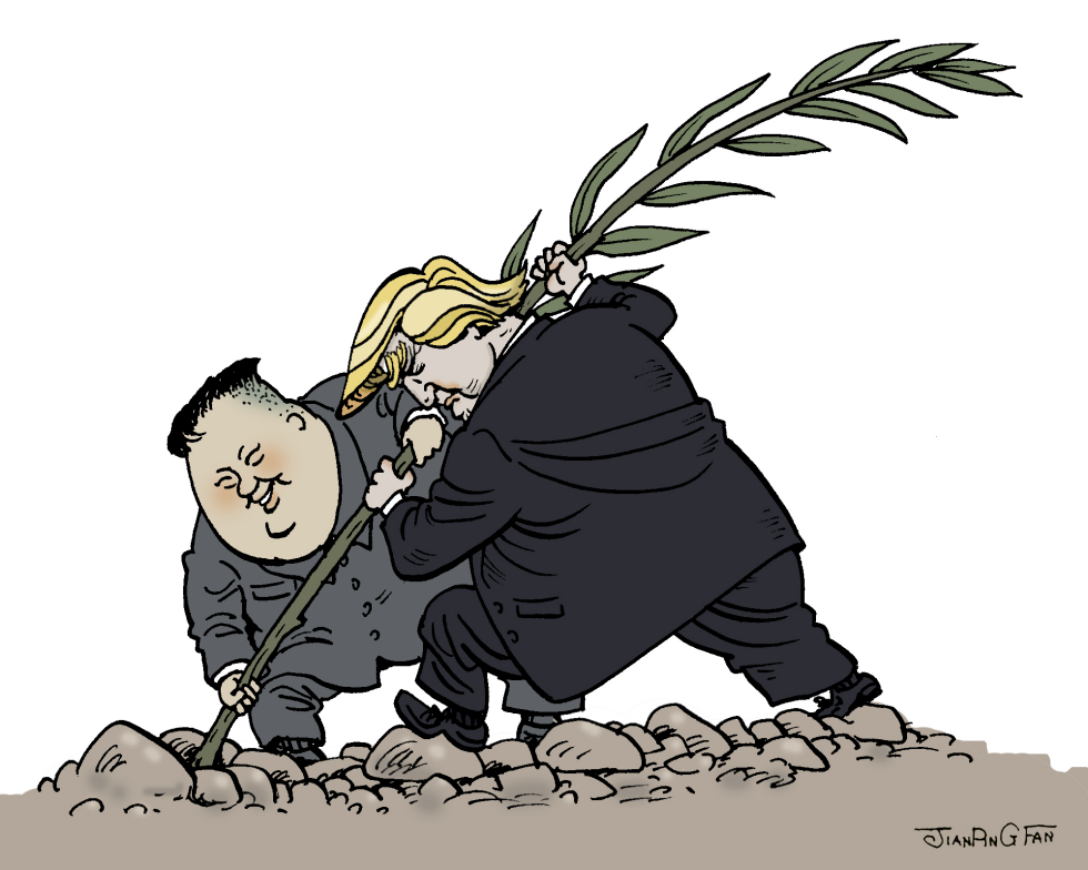 Trump and Kim Jong Un