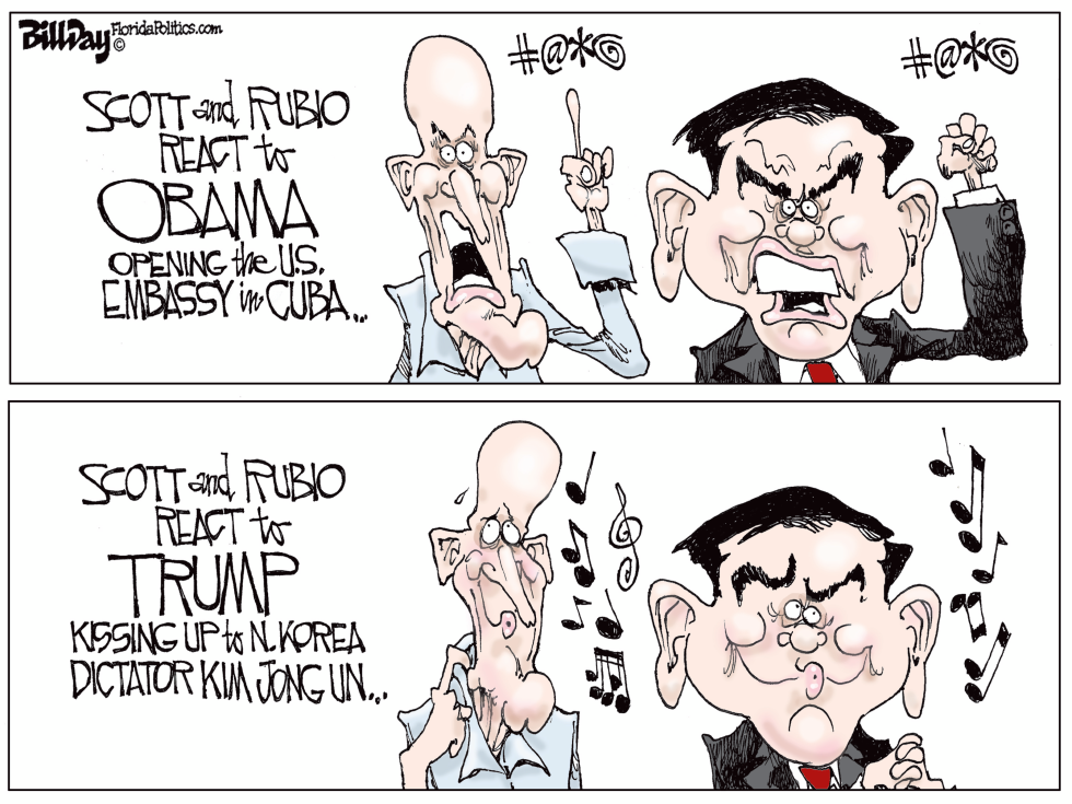  SCOTT AND RUBIO FLORIDA by Bill Day