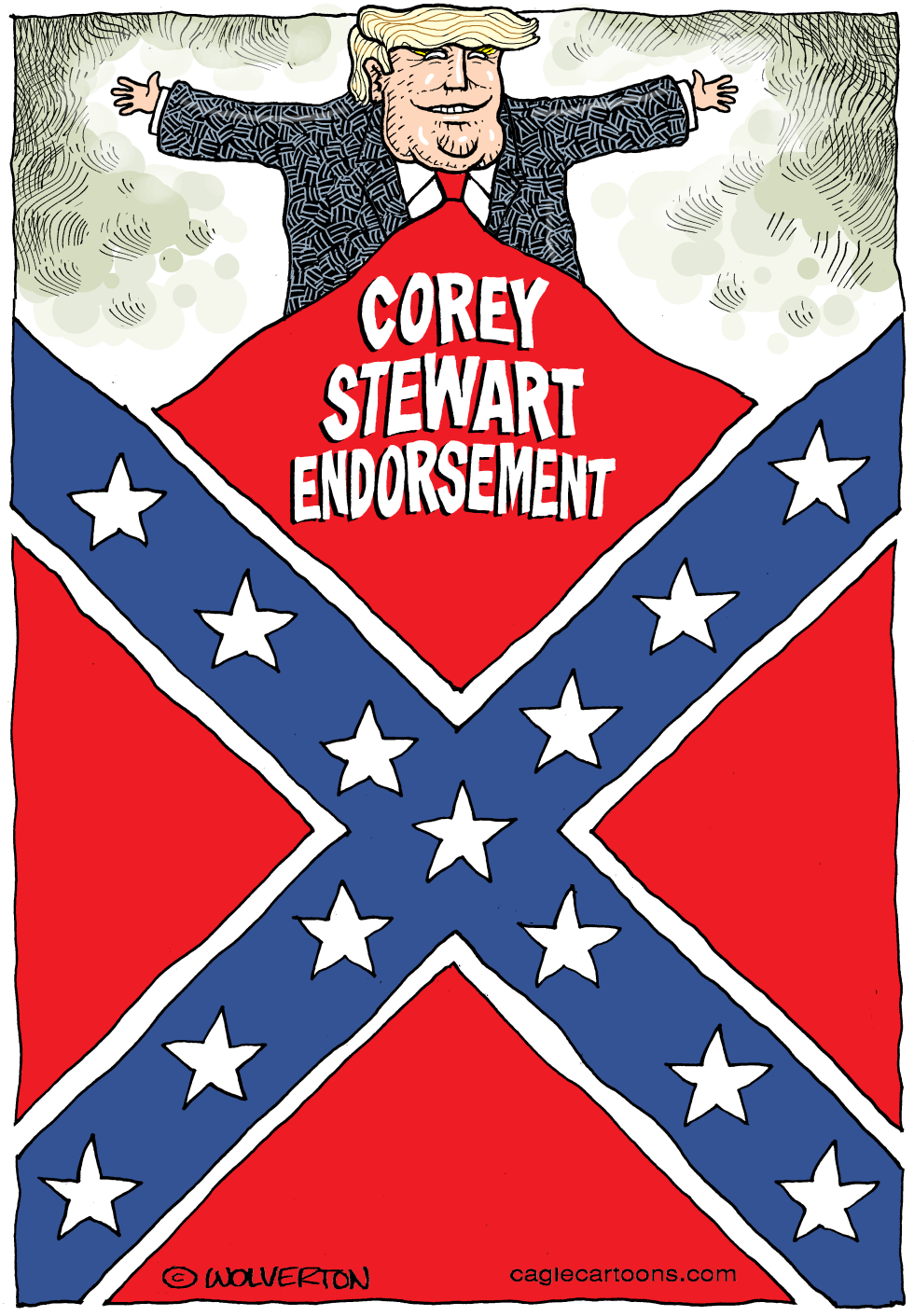  TRUMP ENDORSES COREY STEWART by Wolverton