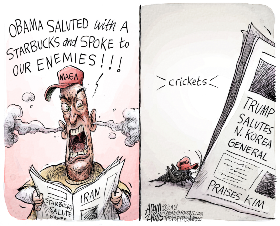  MAGA DOUBLE STANDARD by Adam Zyglis