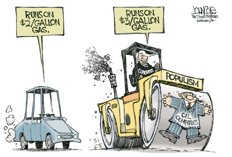 Congress and oil companies -- color