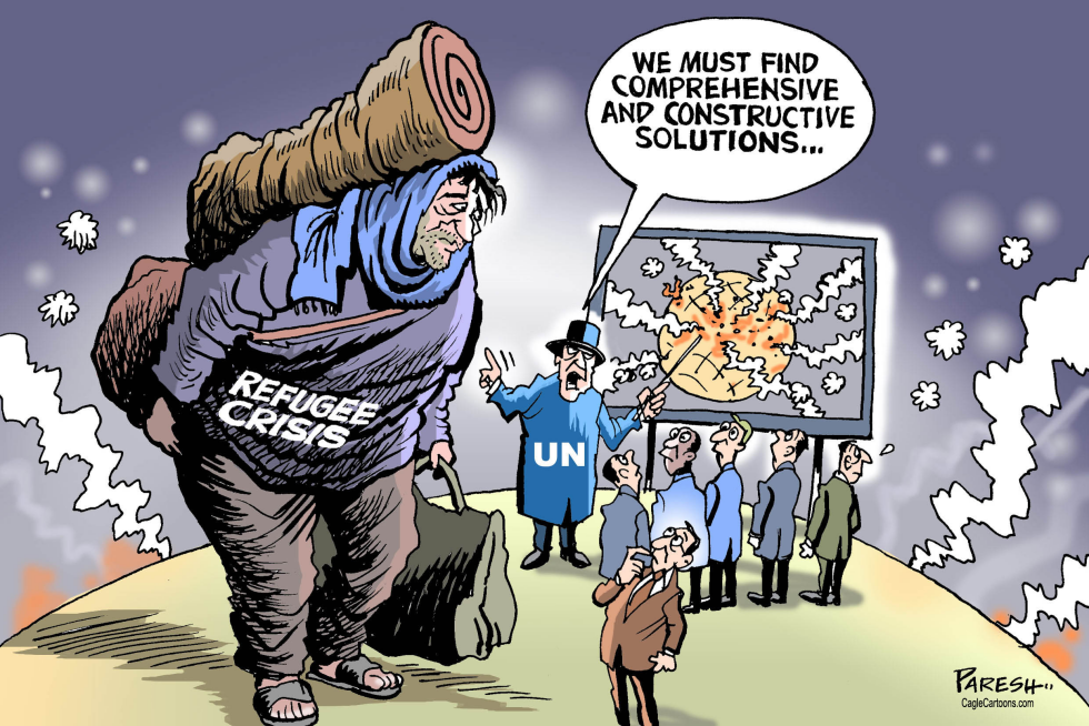  WORLD REFUGEE CRISIS by Paresh Nath