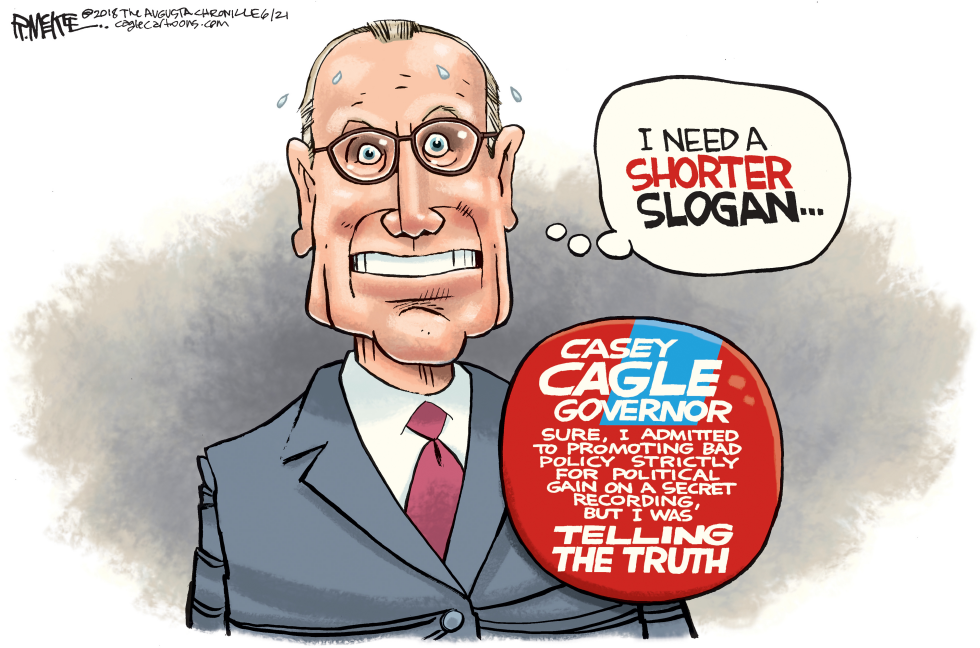  CASEY CAGLE SLOGAN GA LOCAL by Rick McKee