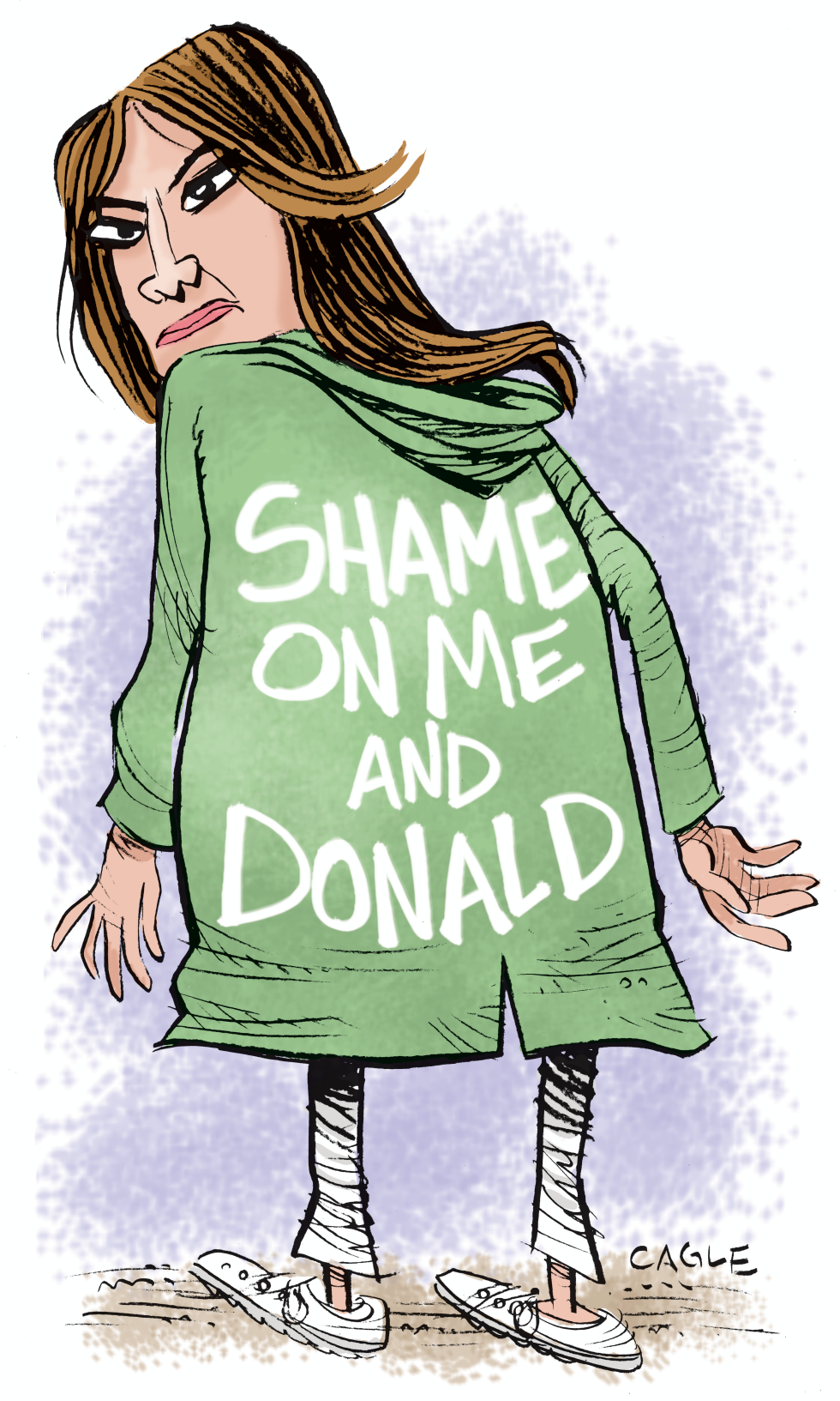  SHAME ON MELANIA AND DONALD by Daryl Cagle