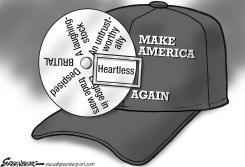 MAKE AMERICA HEARTLESS BW by Steve Greenberg