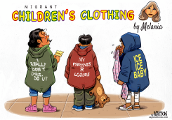 MELANIA FASHION STATEMENT FOR MIGRANT KIDS by R.J. Matson