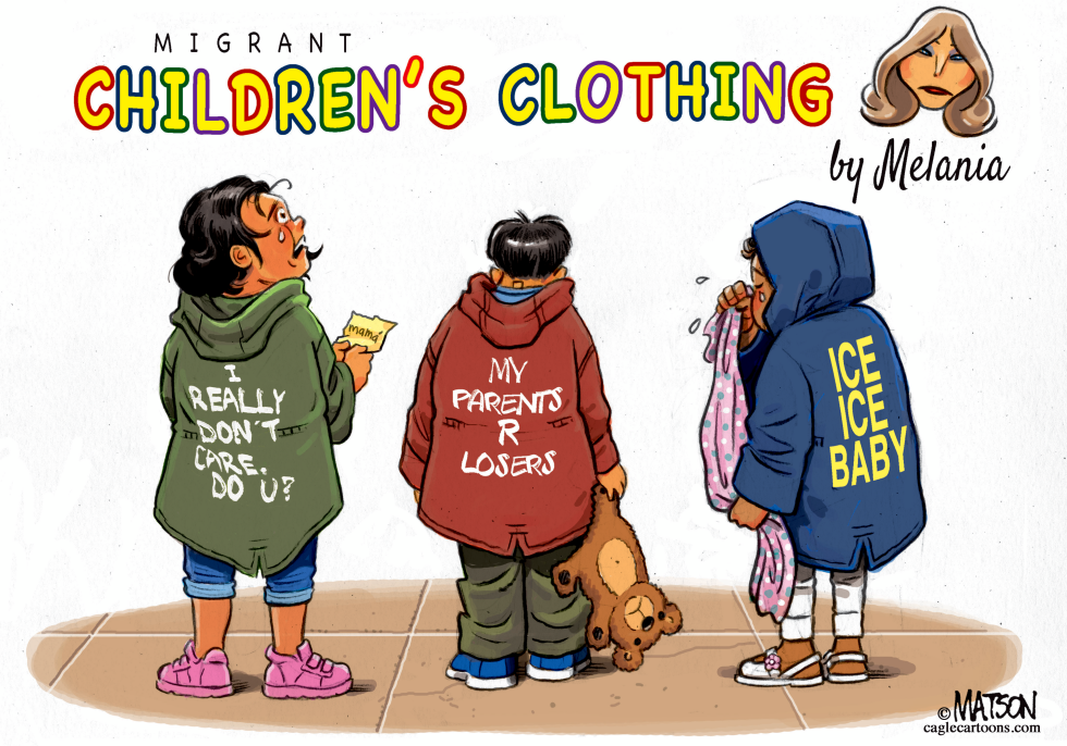 Melania Fashion Statement for Migrant Kids