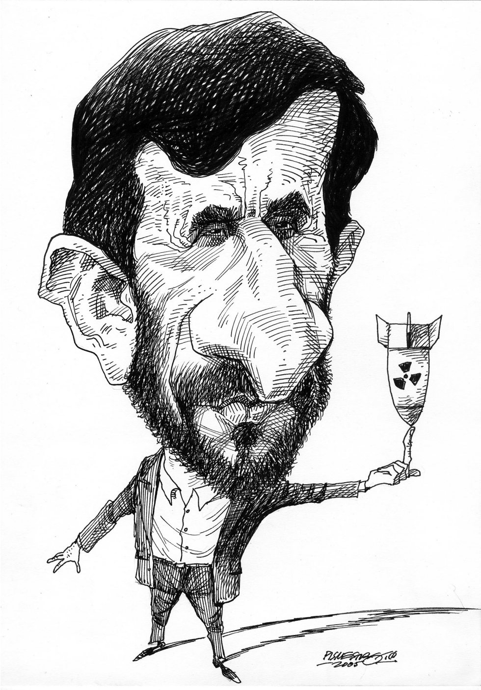  MAHMOUD ALMADINEJAD- PRESIDENT OF IRAN by Petar Pismestrovic