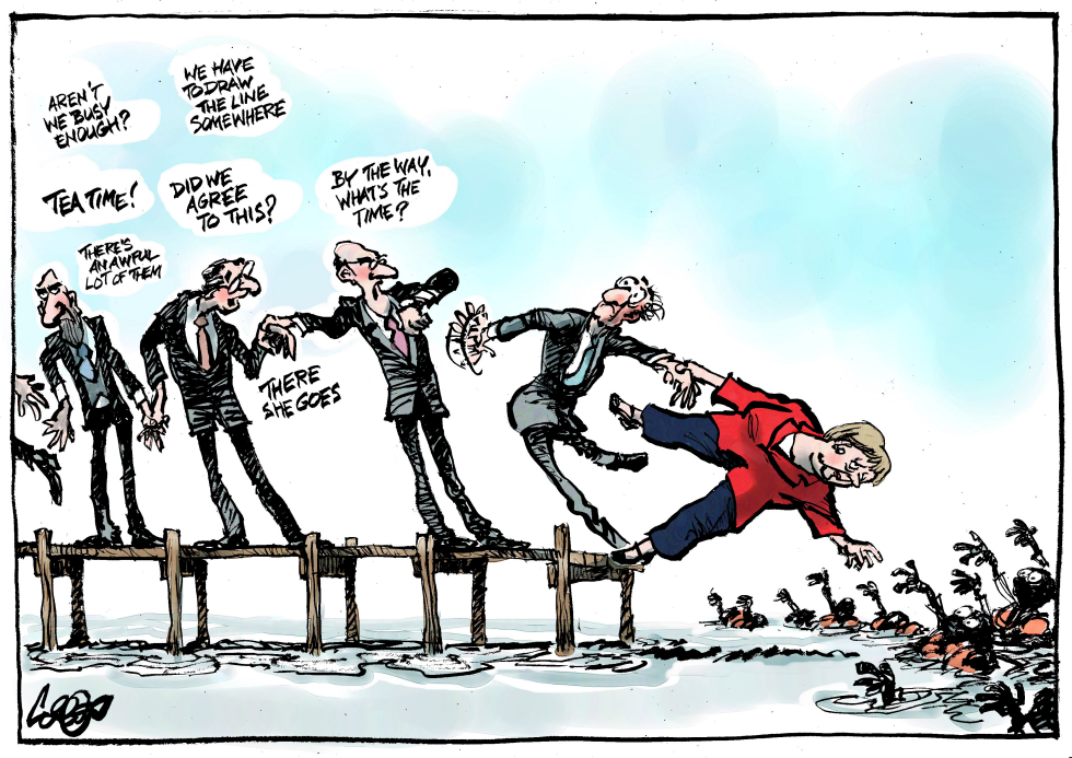  SUPPORT FOR MRS MERKEL by Jos Collignon