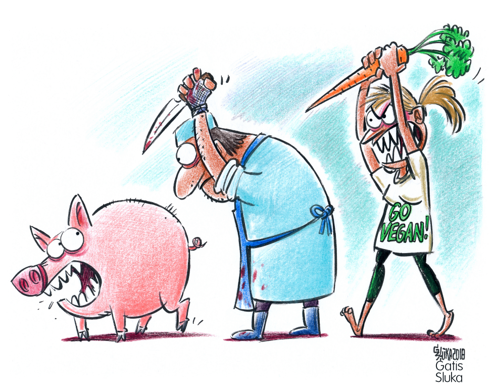 Aggressive vegans