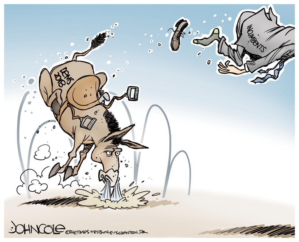 Democrats buck incumbents