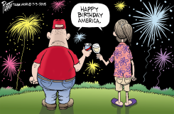 HAPPY BIRTHDAY AMERICA by Bruce Plante