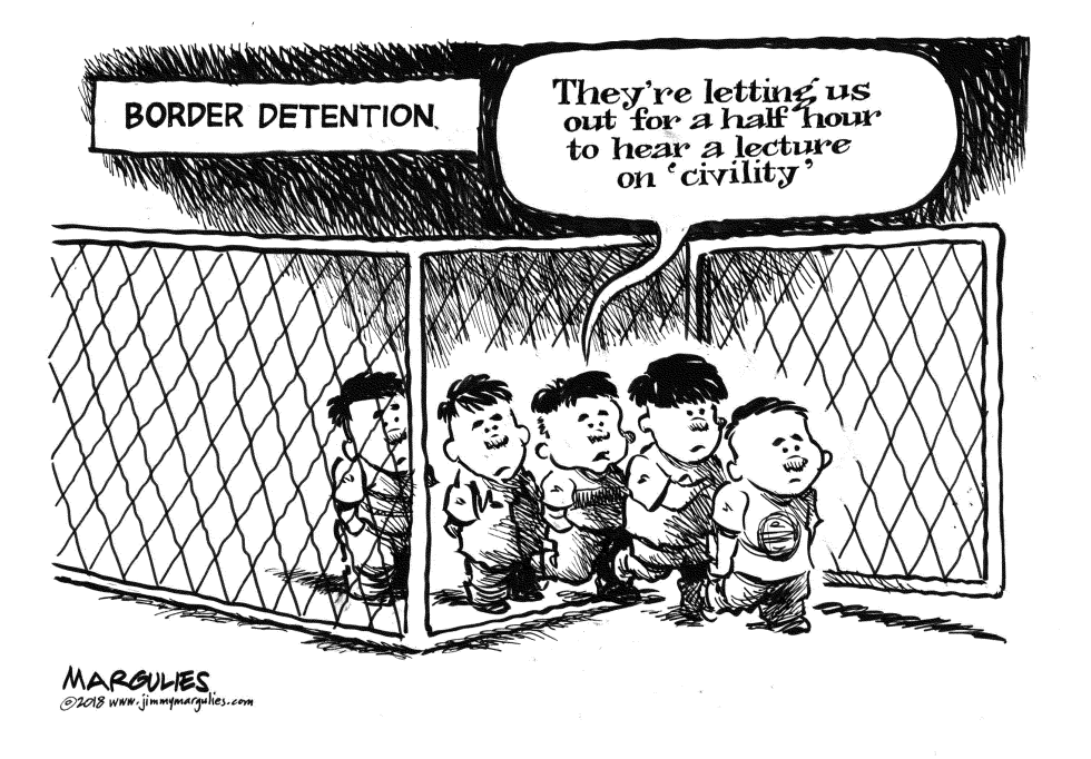 Kids in cages