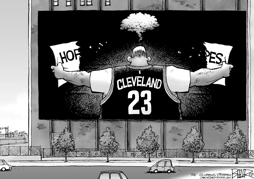  LOCAL OH LEBRON JAMES LEAVES by Nate Beeler