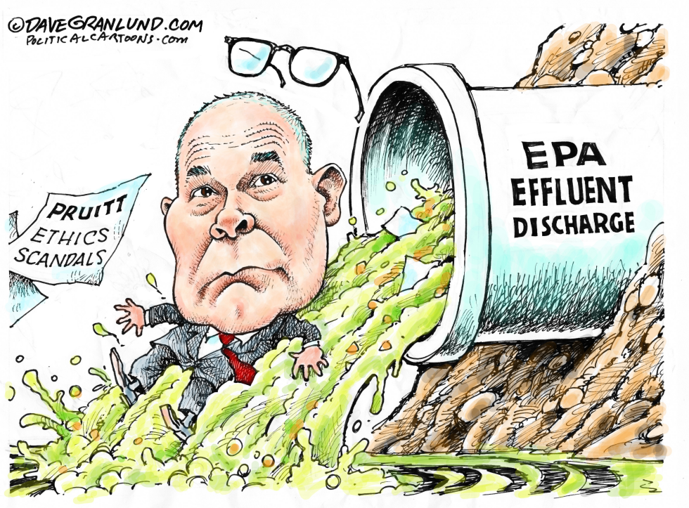  PRUITT FLUSHED OUT by Dave Granlund