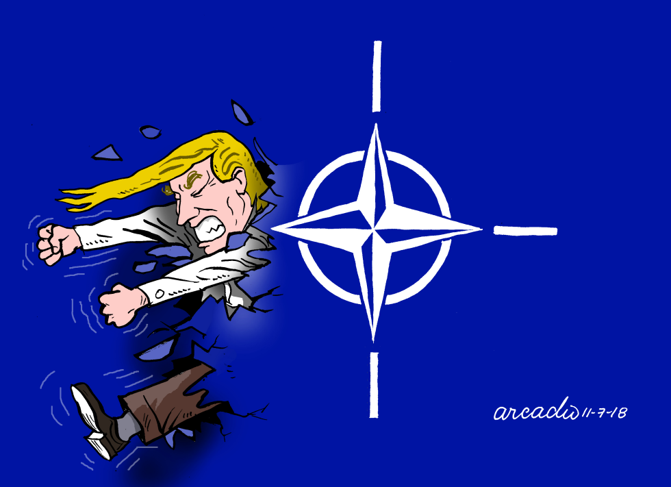 Trump irrumpe en la OTAN