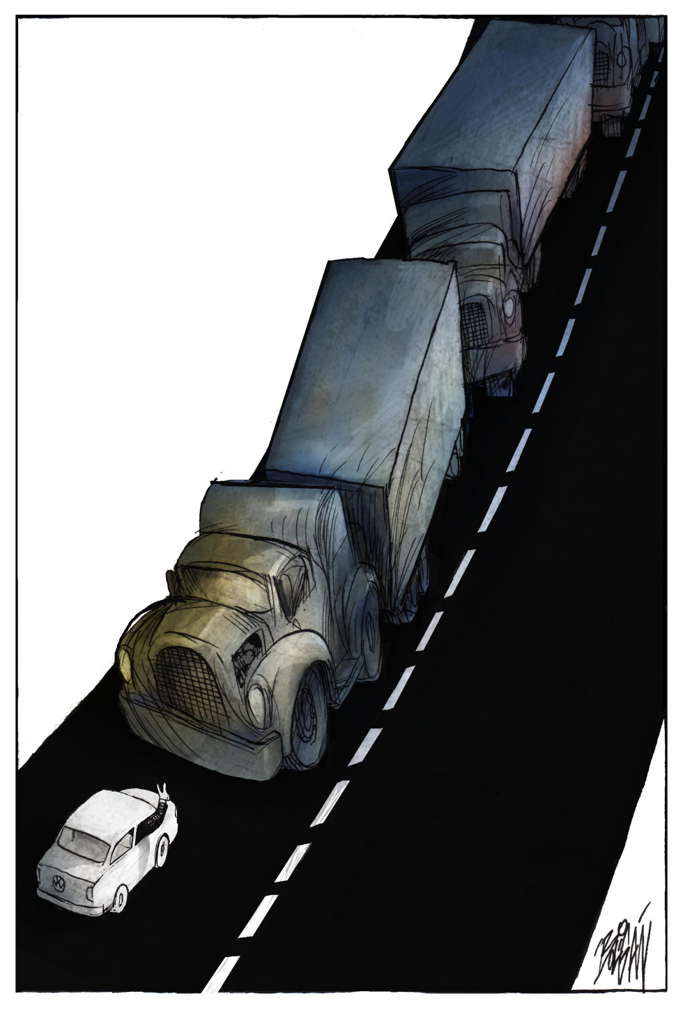 Por la izquierda /