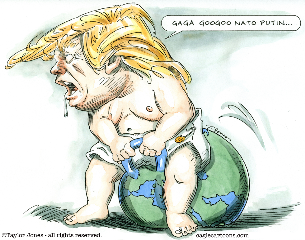 Trump abroad - COLOR