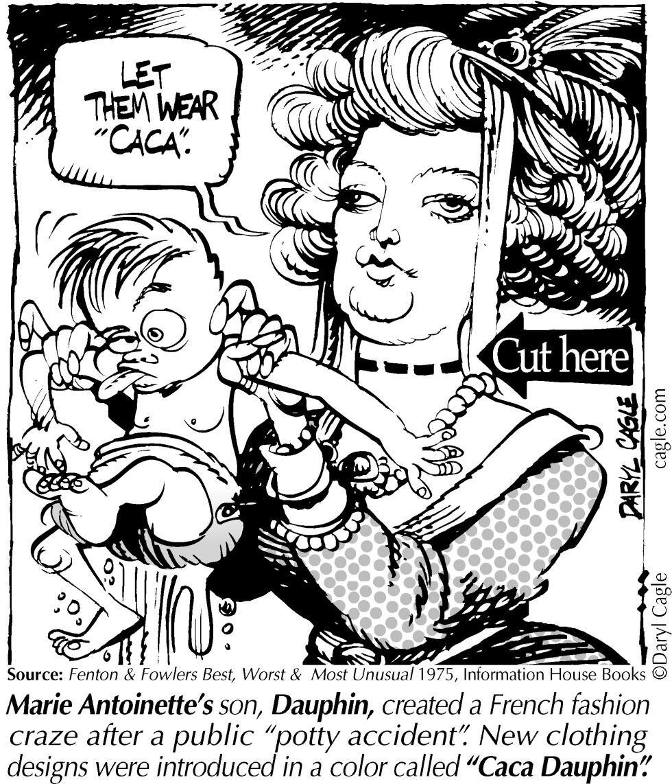 TRUE Marie Antoinette Caca Dauphin