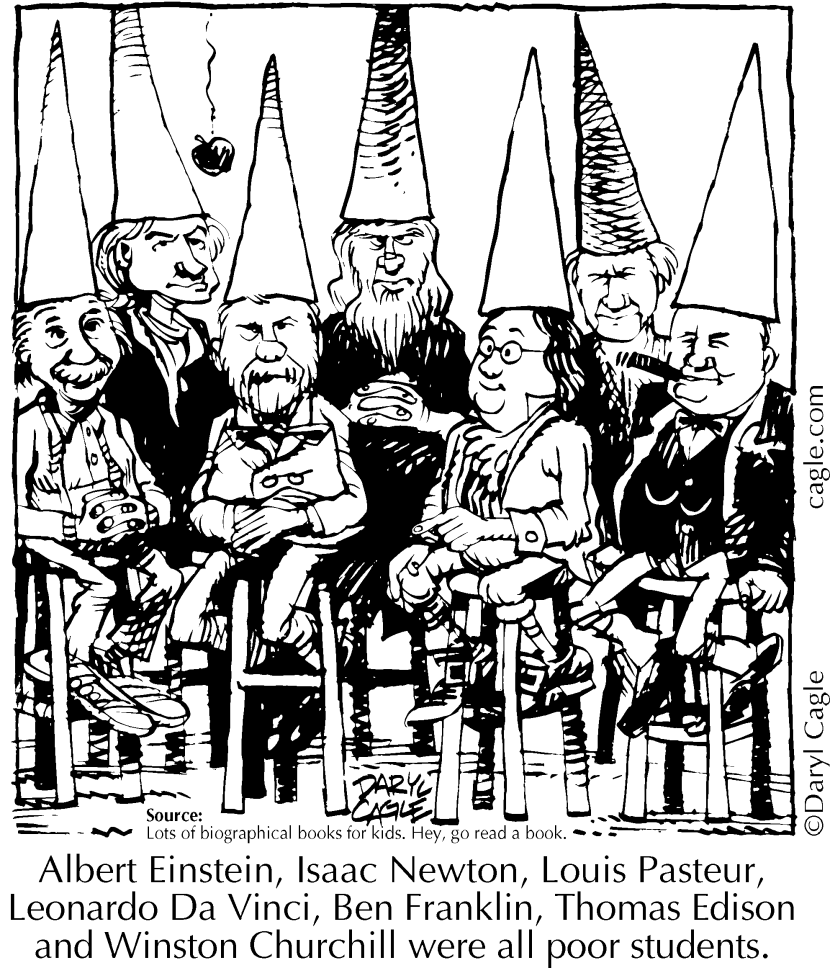 TRUE Poor Students Einstein Newton Pasteur Da Vinci Franklin Edison Churchill