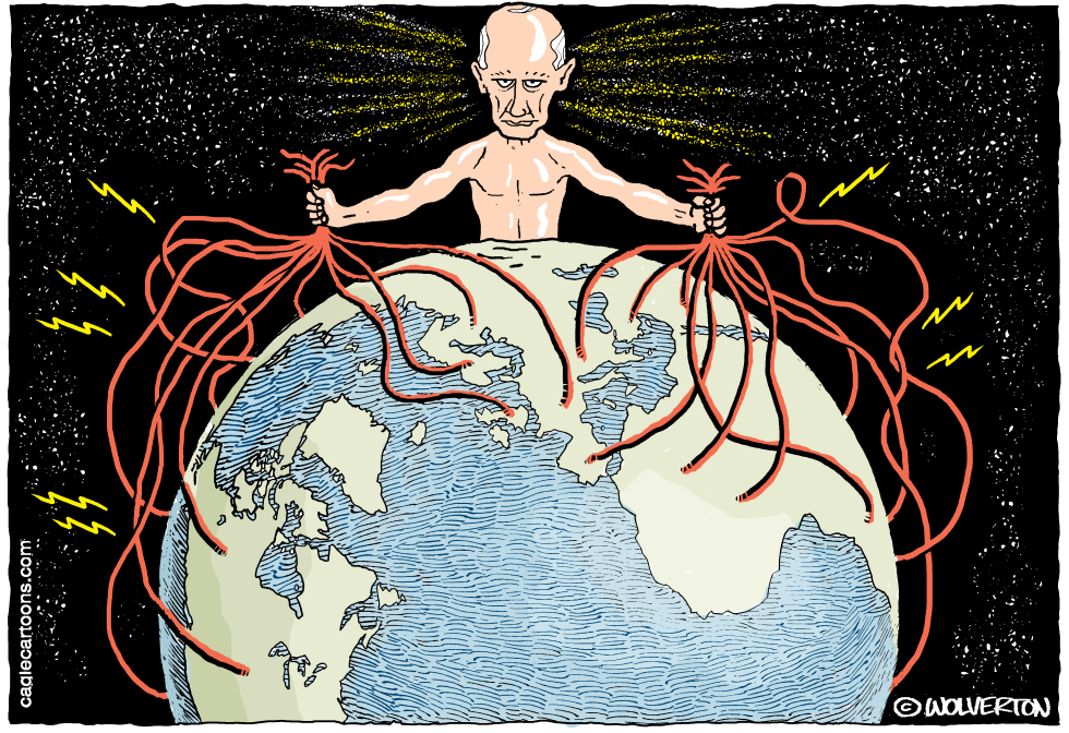  PUTIN HACKS THE PLANET by Wolverton