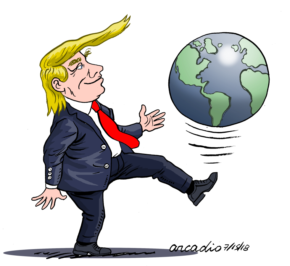 Trump juega con el mundo