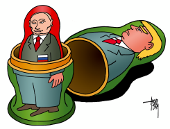 TRUMP AND PUTIN by Arend Van Dam