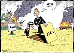 EXIT PLAN  by Bob Englehart