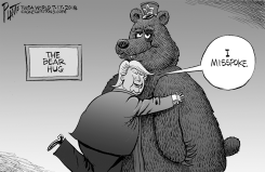 TRUMPS BEAR HUG by Bruce Plante