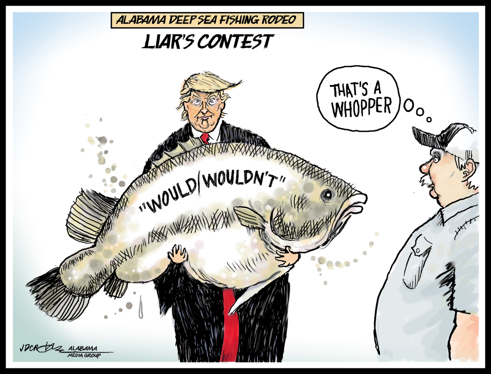 Trump Big Fish Liar's contest