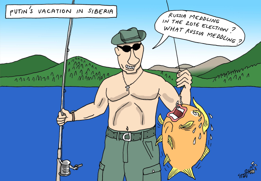 Putin's holidays in Siberia