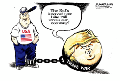 TRUMP CRITICIZES FEDERAL RESERVE COL by Jimmy Margulies
