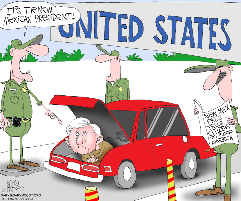 Obrador Floods The Border