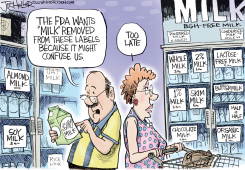 MILK LABELS by Joe Heller
