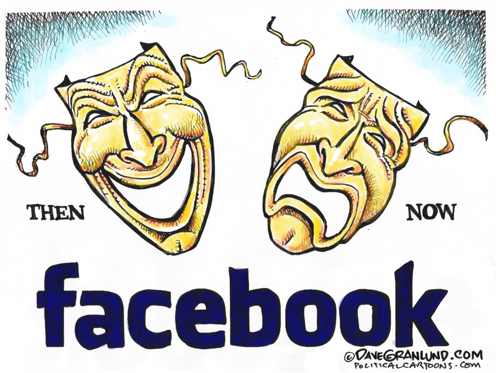  FACEBOOK STOCK DROP by Dave Granlund