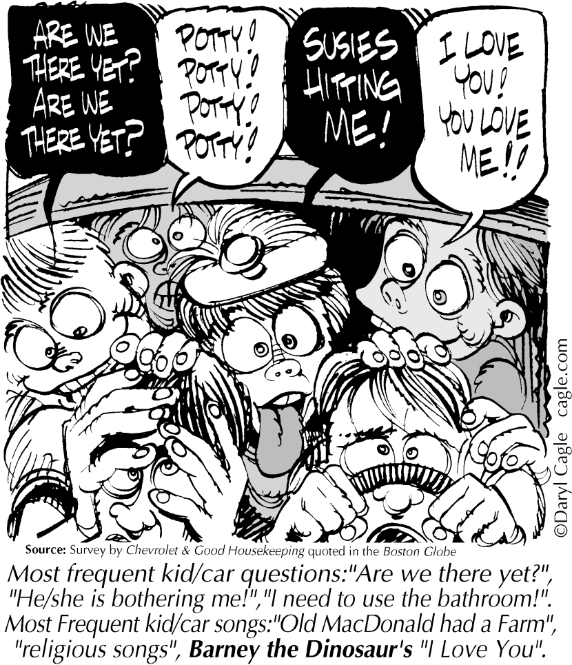 TRUE Car Questions Kids and Songs
