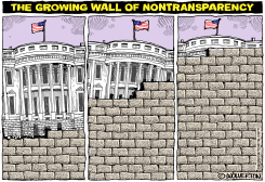 WALL OF NONTRANSPARENCY by Monte Wolverton