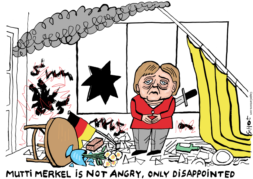 Merkel criticism in Germany